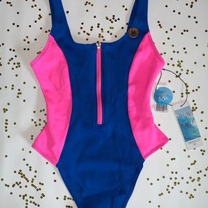 Retro One-Piece Bathing Suit